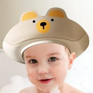 Cartoon Baby Shower Cap – Adjustable Shampoo Bath Hat, Waterproof Eye & Ear Protection